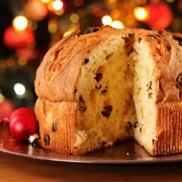 Panettone kenyérsütőgépben sütve