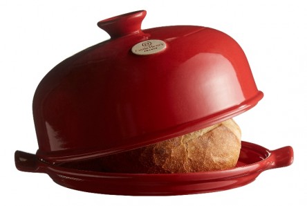 Emile Henry 'Bread Cloche' kerámia kenyérsütő forma (burgundi vörös) - Emile Henry kerámia kenyérsütő formák