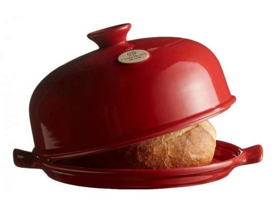 Emile Henry 'Bread Cloche' kerámia kenyérsütő edény (burgundi vörös)
