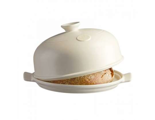 Emile Henry 'Bread Cloche' kerámia kenyérsütő edény (krémszínű)